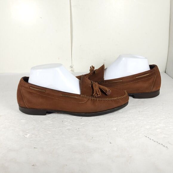 Salvatore Ferragamo Women's US 6,5 EE Leather Tassels Slip-On Loafer Moccasin - Picture 9 of 16